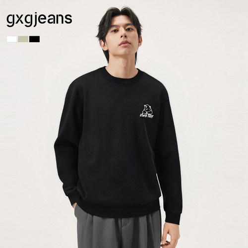 gxg.jeans男装秋冬热销圆领长袖卫衣J24X314111