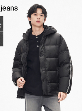 gxg.jeans男装秋冬款连帽羽绒服J24XD254139