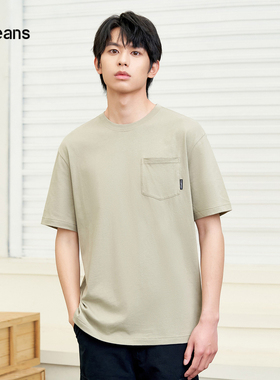 gxg.jeans男装2024年夏季圆领短袖T恤J24D442032