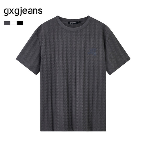gxg.jeans男装休闲风职场通勤夏季圆领短袖T恤JEX14400092