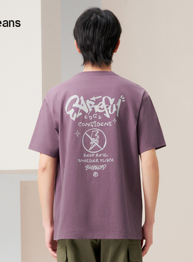 gxg.jeans男装夏季新款圆领短袖T恤J24D442062