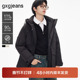 冬季 保暖黑色大口袋工装 短款 gxgjeans男装 连帽羽绒服男冬装 外套