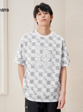 gxg.jeans男装2024年夏季圆领短袖T恤J24D442033