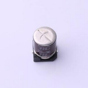 贴片型铝电解电容 RR2 25V221MG10U D8xL10mm 25V SMD 220uF