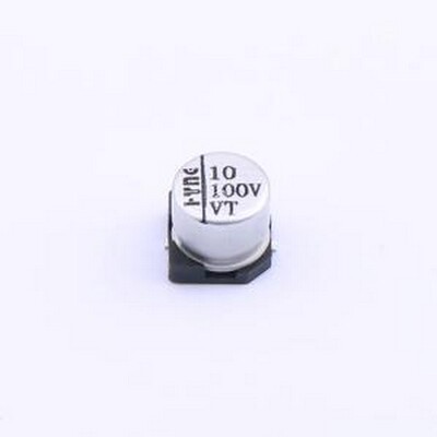 HY2A100MC063054MEO 贴片型铝电解电容 10uF ±20% 100V SMD,D6.3