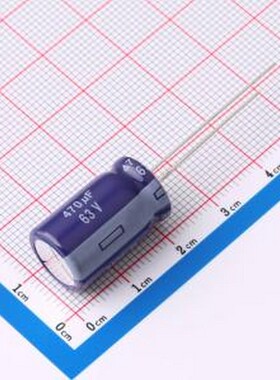 ECA1JM471 直插铝电解电容 470uF ±20% 63V 插件,D12.5xL20mm