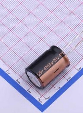 RXW472M1EBKF1825 直插铝电解电容 4700uF ±20% 25V 插件,D18xL2