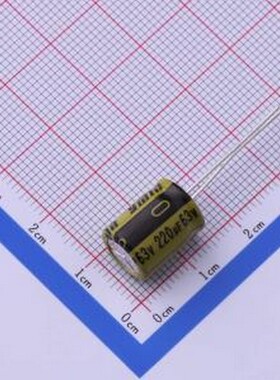 LKME1251J221MF 直插铝电解电容 220uF ±20% 63V 插件,D10xL12.5