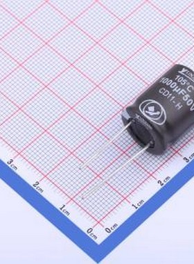 ECH1HM102L20OTZO 直插铝电解电容 1000uF ±20% 50V 插件,D16xL2