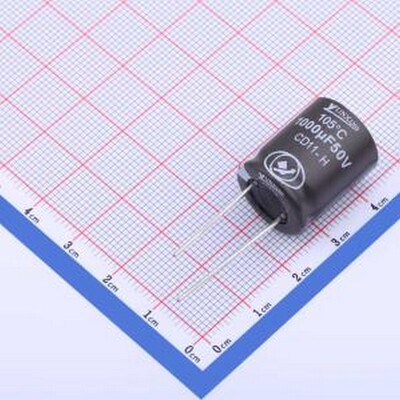 ECH1HM102L20OTZO 直插铝电解电容 1000uF ±20% 50V 插件,D16xL2