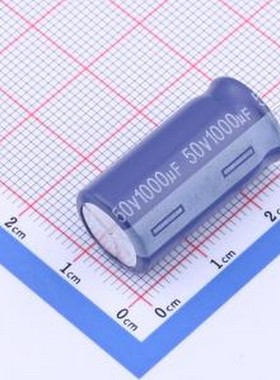 ERR1HM102K25C33T 直插铝电解电容 1000uF ±20% 50V CLEAR 紫色