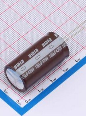 KCXJ3502T181MF 直插铝电解电容 180uF ±20% 420V 插件,D18xL35m