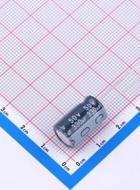 ECR1HBK331MLL100016 直插铝电解电容 330uF ±20% 50V 插件,D10x