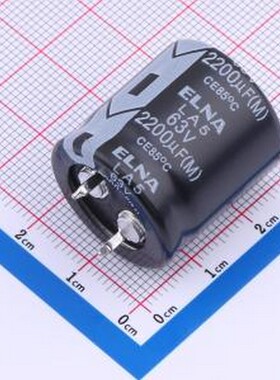 LA5-63V222MS22#N 牛角型电解电容 LA5-63V222MS22#N 插件,D22xL2