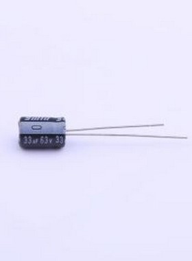LKFC0901J330MF 直插铝电解电容 33uF ±20% 63V 插件,D6.3xL9mm