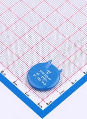 W1X223MCVCF0KR 安规电容 等级:X1 22nF ±20% 275V 插件,P=7.5mm