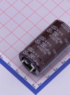 EKHS451VSN391MQ45S 牛角型电解电容 390uF ±20% 450V 插件,D25.