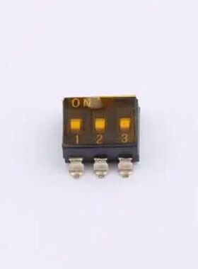 DSIC-03-TS-GER 2.54mm间距 3位 贴片低柄 DSIC黑色 拨码开关 SMD