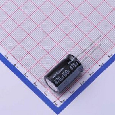 UVZ2A471MHD 直插铝电解电容 470uF ±20% 插件,D16xL25mm