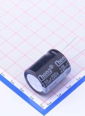 KM227M200N25RR0VH2FP0 直插铝电解电容 220uF ±20% 200V 插件,D