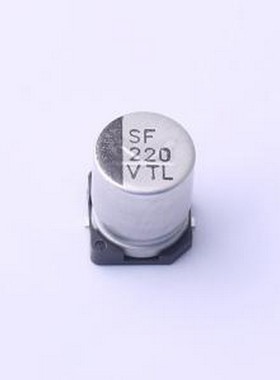 35TLV220M8X10.5 贴片型铝电解电容 220uF ±20% 35V SMD,D8xL10.