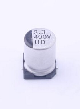UD2G3R3M0810 贴片型铝电解电容 3.3uF ±20% 400V SMD,D8xL10.2m