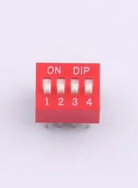 ZX-2.54BM-4PZC DSE 2.54直插平拨红色4位 间距2.54mm 平拨 凸起