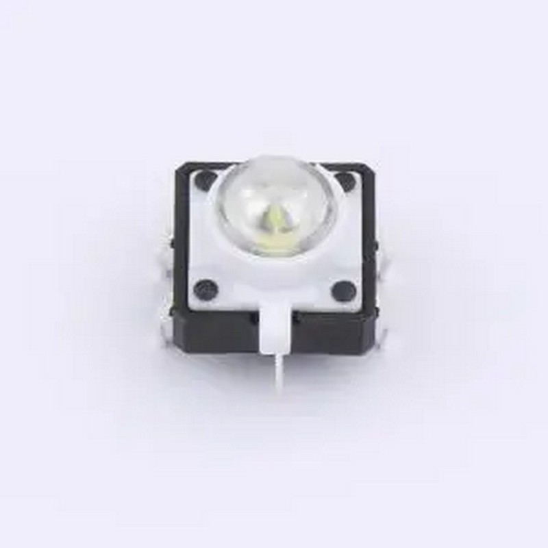 TSL12122-073B512CN-1E01 12*12*7.3白灯轻触开关 插件-6P,11.7x1