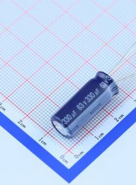 ERJ1JM331G25OT 直插铝电解电容 330uF ±20% 63V 插件,D10xL25mm