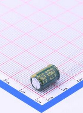 6ME1000WG 直插铝电解电容 1000uF ±20% 6.3V 插件,D8xL11.5mm