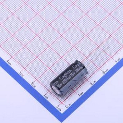 KF222M016G200A 直插铝电解电容 2200uF ±20% 16V 插件,D10xL20m