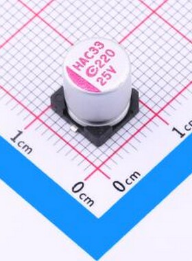 250AVHA221M0810 固态电容 220uF ±20% 25V SMD,D8xL9.7mm