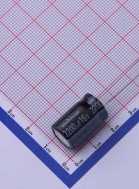UVR1C222MHD 直插铝电解电容 2200uF ±20% 插件,D12.5xL20mm