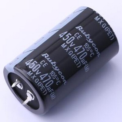 450MXG470MEFASN30X50 牛角型电解电容 470uF ±20% 450V 插件,D3