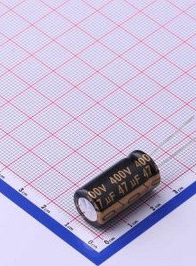 01EC1157 直插铝电解电容 停产 47uF ±20% 400V 插件,D13xL25mm