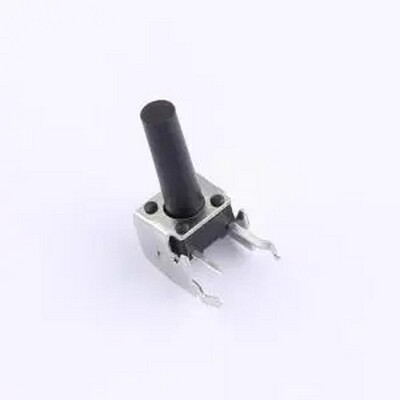 TSA06231-150B312BA 6*6*15卧插支架轻触开关180gf 弯插-4P,7.4x6