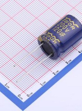 CX121VLD20B 直插铝电解电容 120uF10%~+20% 200V 插件,D16xL20
