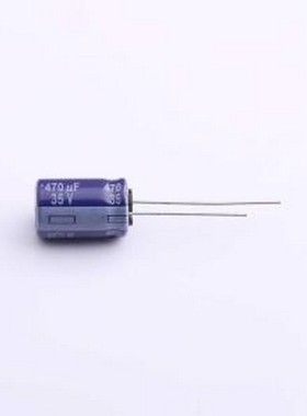 ECA1VM471 直插铝电解电容 470uF ±20% 35V 插件,D10xL16mm