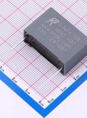 C3D205K3AF2R80LC 聚丙烯膜电容(CBB) C3D205K3AF2R8000 长脚 插