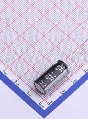 EEUEB1V471 直插铝电解电容 470uF ±20% 35V 插件,D10xL20mm