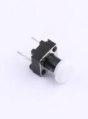 TSA06154-090B332CA-003E 6*6*9φ6*1白帽短两脚轻触开关180gf 插