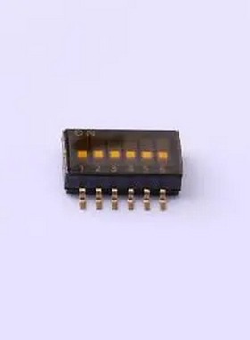 TP-06 拨码开关黑色06P-6PIN间距1.27mm贴片正拨平拨6位SMD SMD