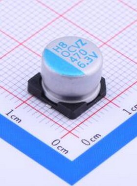 OVZ471M0JTR-1008 固态电容 470uF ±20% 6.3V SMD,D10xL7.7mm