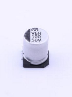 VEH101M1HTR-0810 贴片型铝电解电容 100uF ±20% 50V SMD,D8xL10
