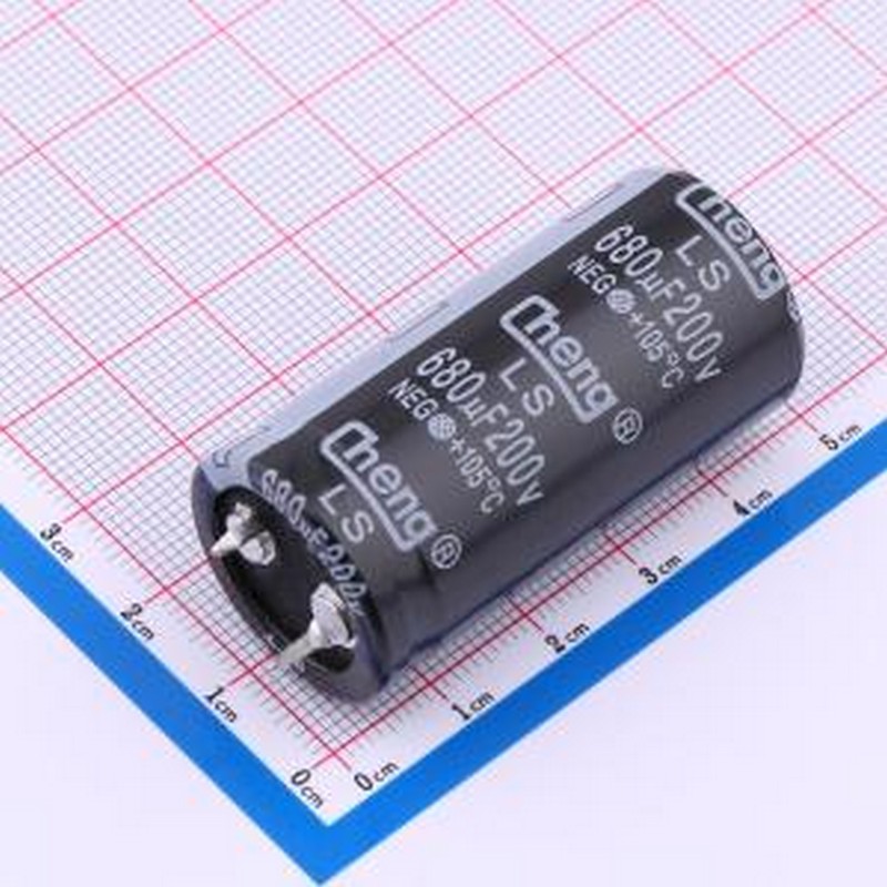LS687M200N45RR0VH2SP0 牛角型电解电容 680uF ±20% 200V 插件,D