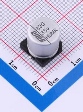 VHUE1051V331MVCG 固液混合铝电解电容器 330uF ±20% 35V SMD,D1