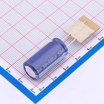 ERS1HM681W25B50T 直插铝电解电容 680uF ±20% 50V CLEAR 直脚编