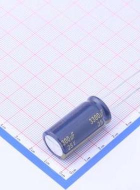 EEUFC1E332 直插铝电解电容 3300uF ±20% 25V 插件,D16xL31.5mm