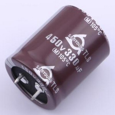 TLS450V330M30*35 V 牛角型电解电容 330uF ±20% 450V 插件,D30x