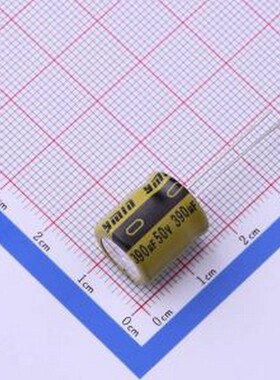 LKML1251H391MF 直插铝电解电容 390uF ±20% 50V 插件,D12.5xL14